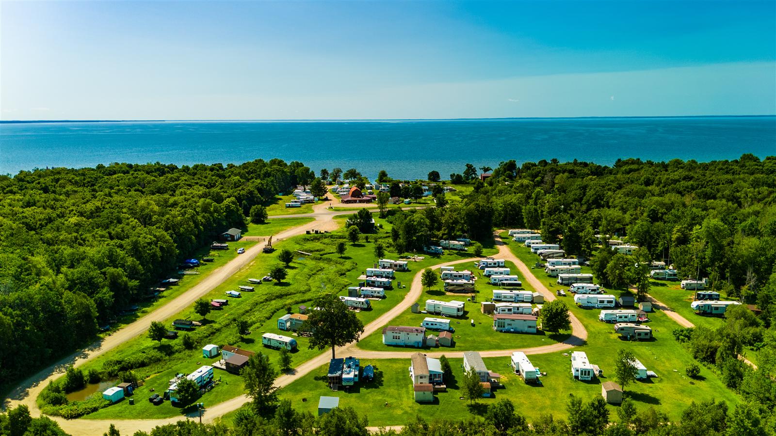 Northcreek RV park surrounded by woods